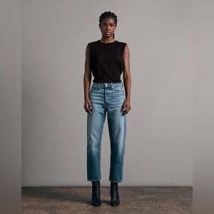 Rag & Bone Alissa Straight - Gypsum High-Rise Rigid Jean